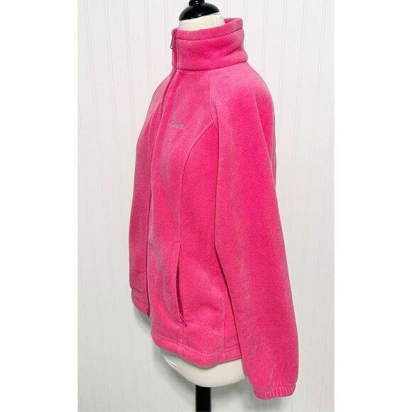 Columbia Women's Sawyer Rapids 2.0 Fleece Jacket Full Zip French Rose Pink Large - Picture 9 of 16